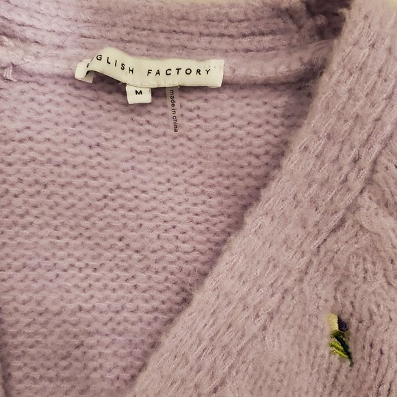 English Factory Floral Embroidered Sweater Set - Picture 3 of 6